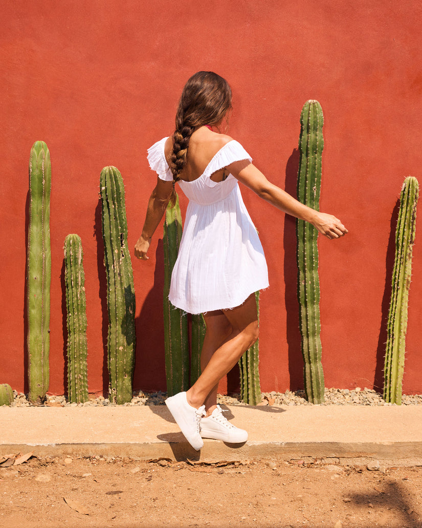 Women Roxy® Luna Flutter Sleeves Mini Dress Pink | IQLB-13625