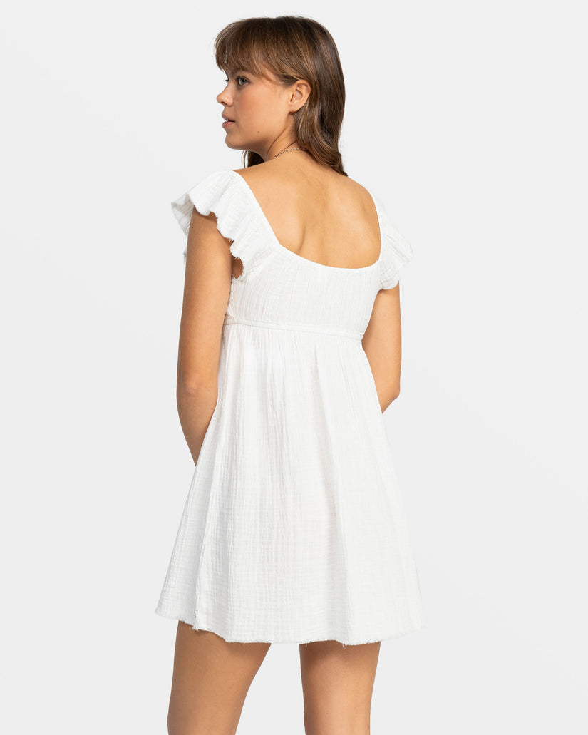 Women Roxy® Luna Flutter Sleeves Mini Dress Pink | IQLB-13625