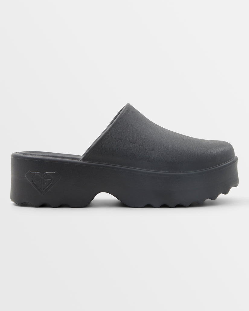 Women Roxy® Maddy Platform Clogs Black | FCOW-71854