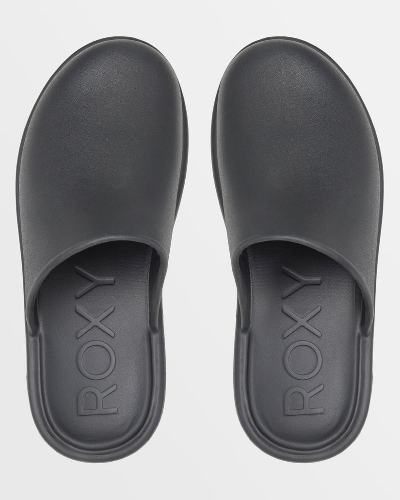 Women Roxy® Maddy Platform Clogs Black | FCOW-71854