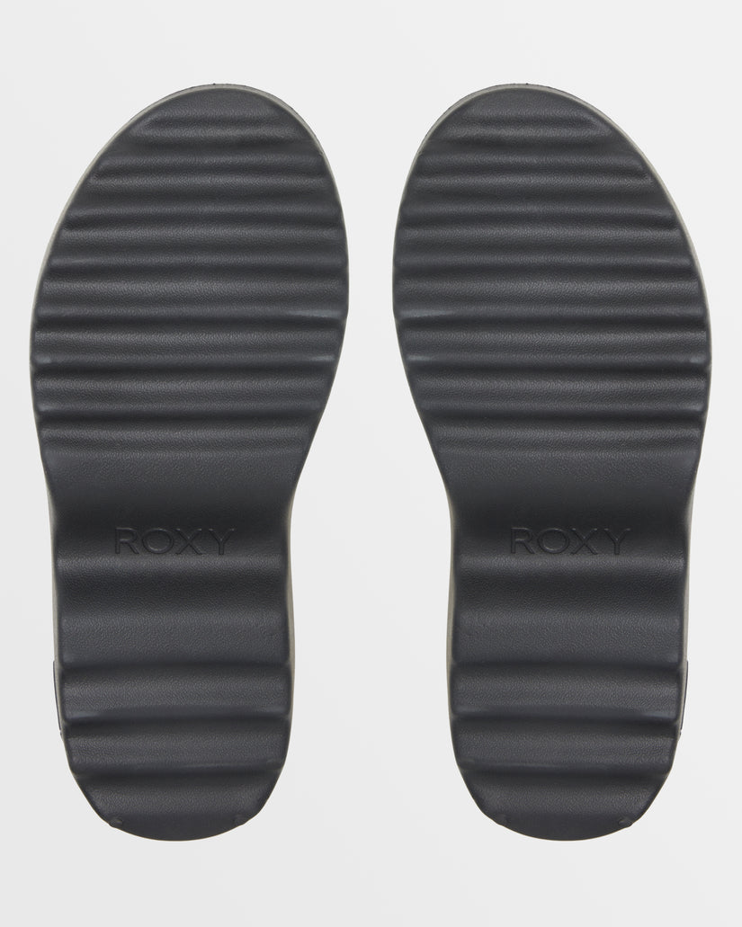 Women Roxy® Maddy Platform Clogs Black | FCOW-71854