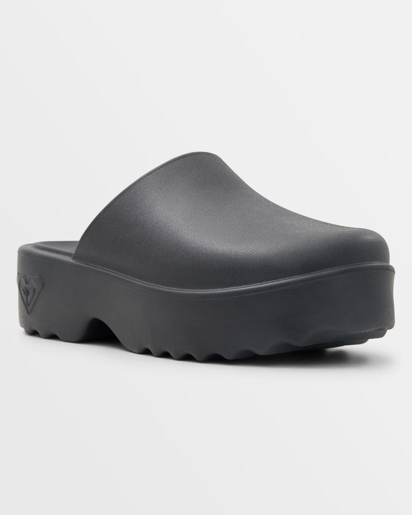 Women Roxy® Maddy Platform Clogs Black | FCOW-71854