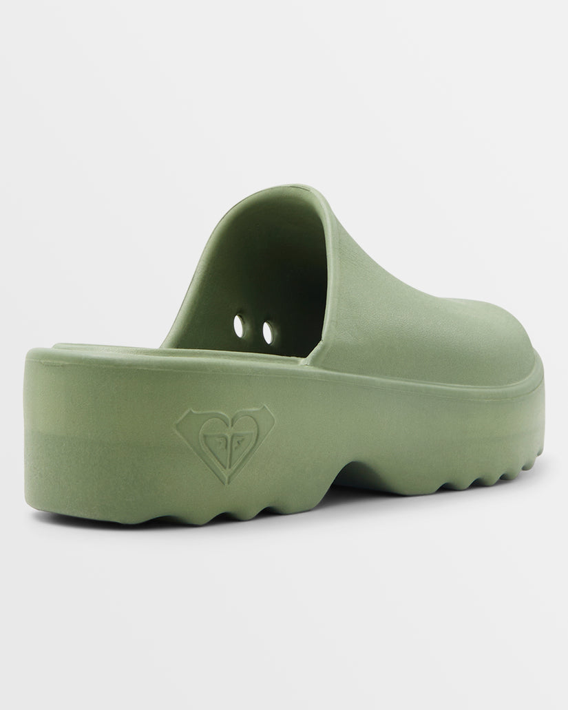 Women Roxy® Maddy Platform Clogs Green | RJHT-58329