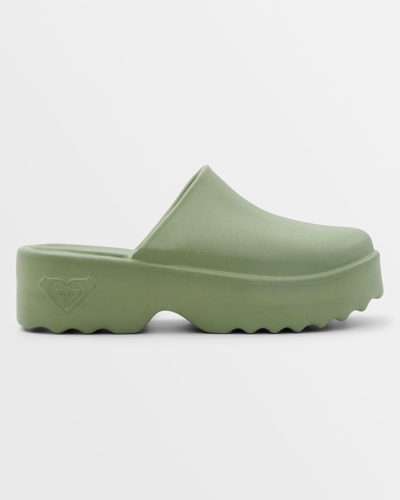 Women Roxy® Maddy Platform Clogs Green | RJHT-58329