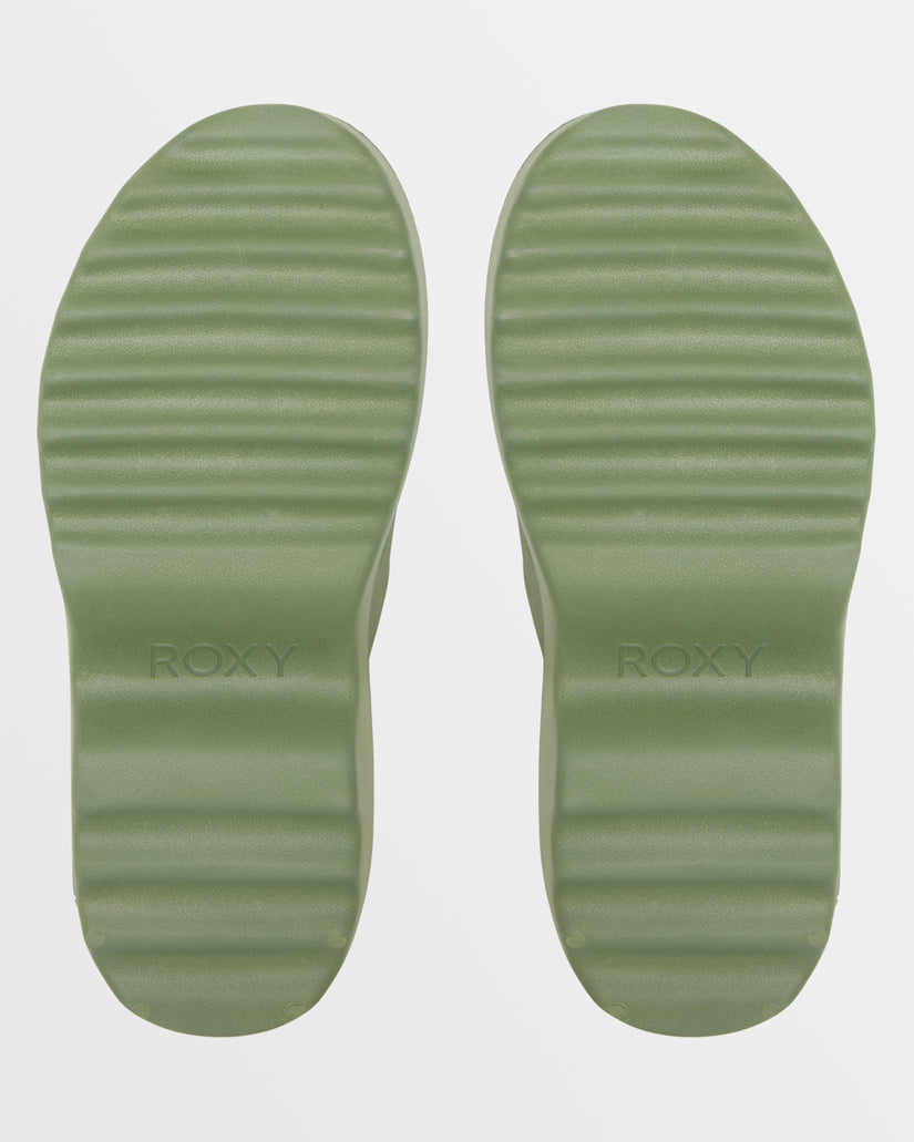 Women Roxy® Maddy Platform Clogs Green | RJHT-58329