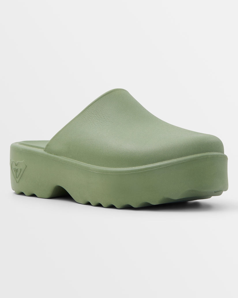 Women Roxy® Maddy Platform Clogs Green | RJHT-58329