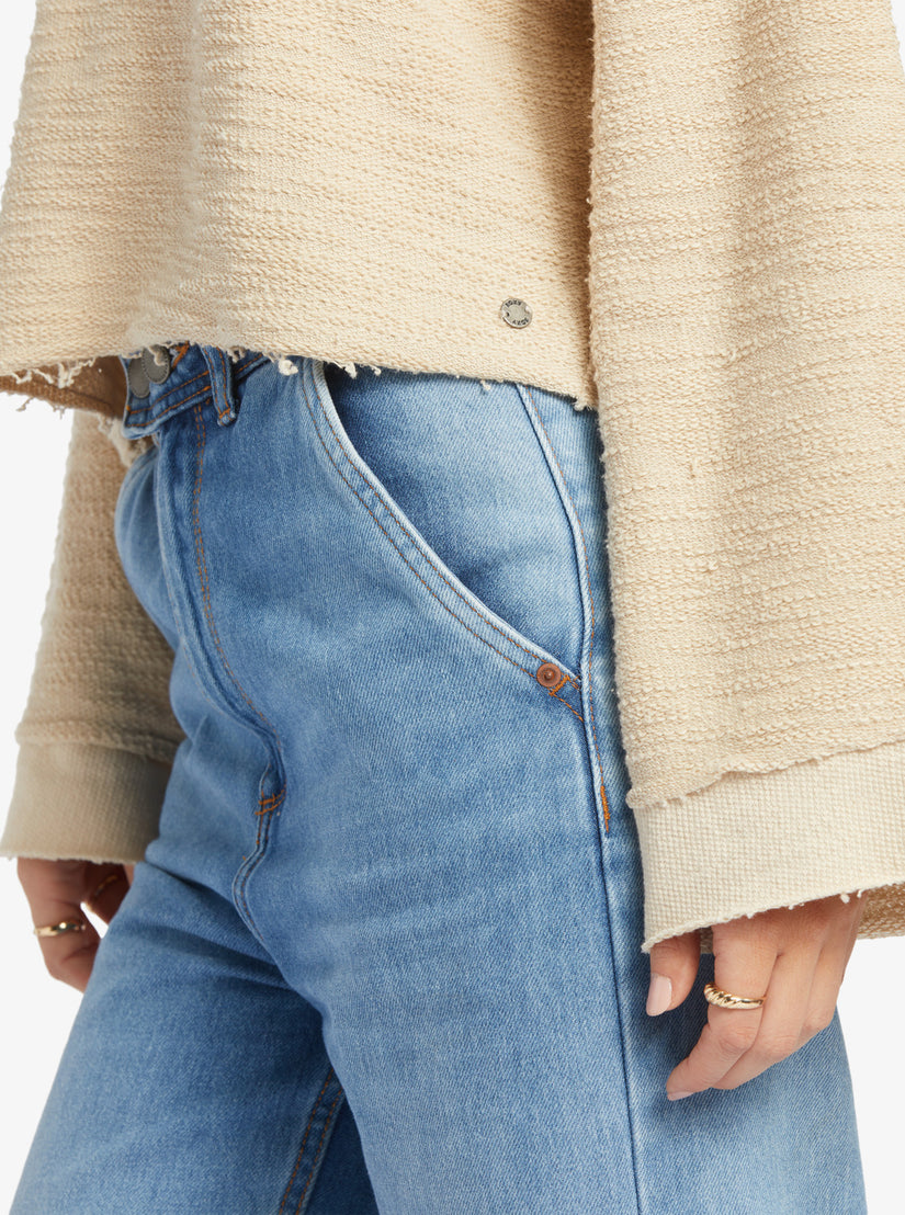 Women Roxy® Made For You V-Neck Sweatshirt White | RLNZ-47869