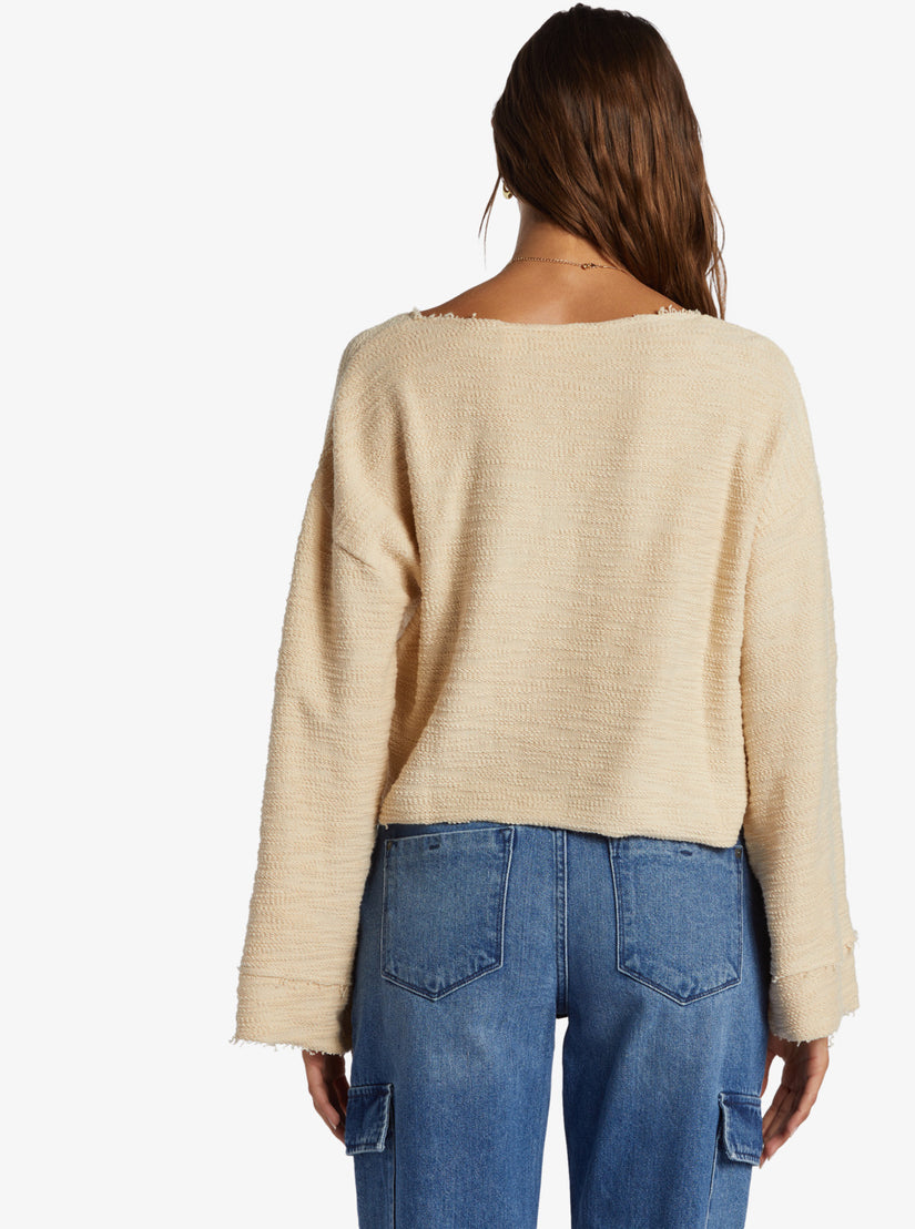 Women Roxy® Made For You V-Neck Sweatshirt White | RLNZ-47869