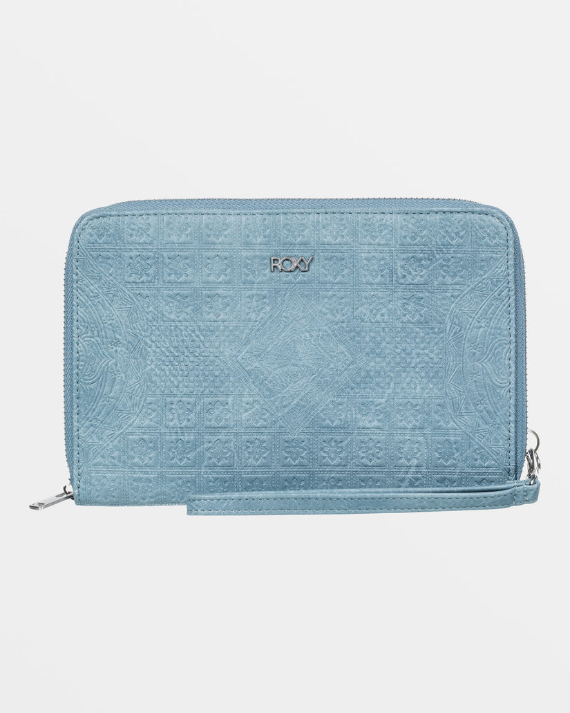 Women Roxy® Magic Happens Zipper Wallet Blue | RIOP-60349