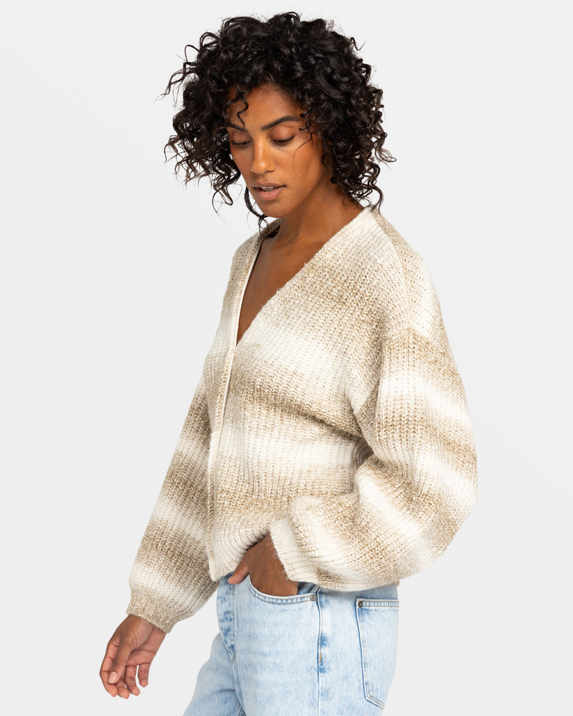 Women Roxy® Marble Tiles Cardigan White | NBLY-27658