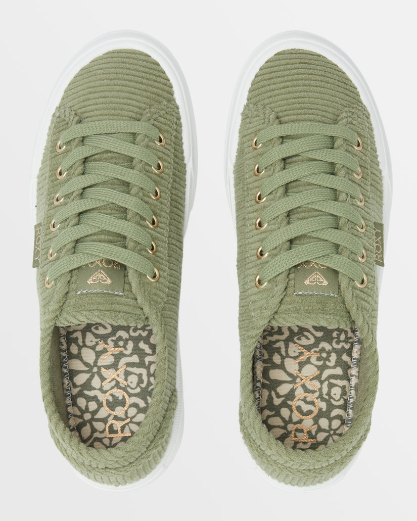 Women Roxy® Marina Sneakers Green | SVLU-19862