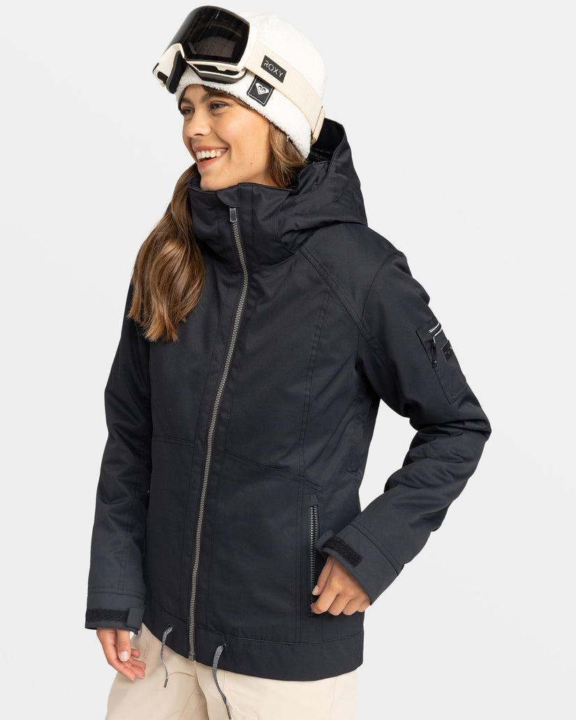 Women Roxy® Meade Snowboard Jackets Black | OZNH-59640