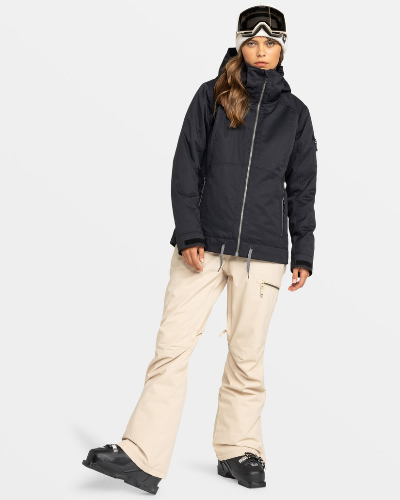 Women Roxy® Meade Snowboard Jackets Black | OZNH-59640