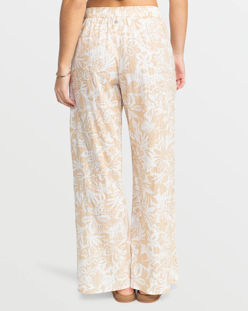 Women Roxy® Midnight Avenue Wide Leg Pants Apricot | KOJC-40786