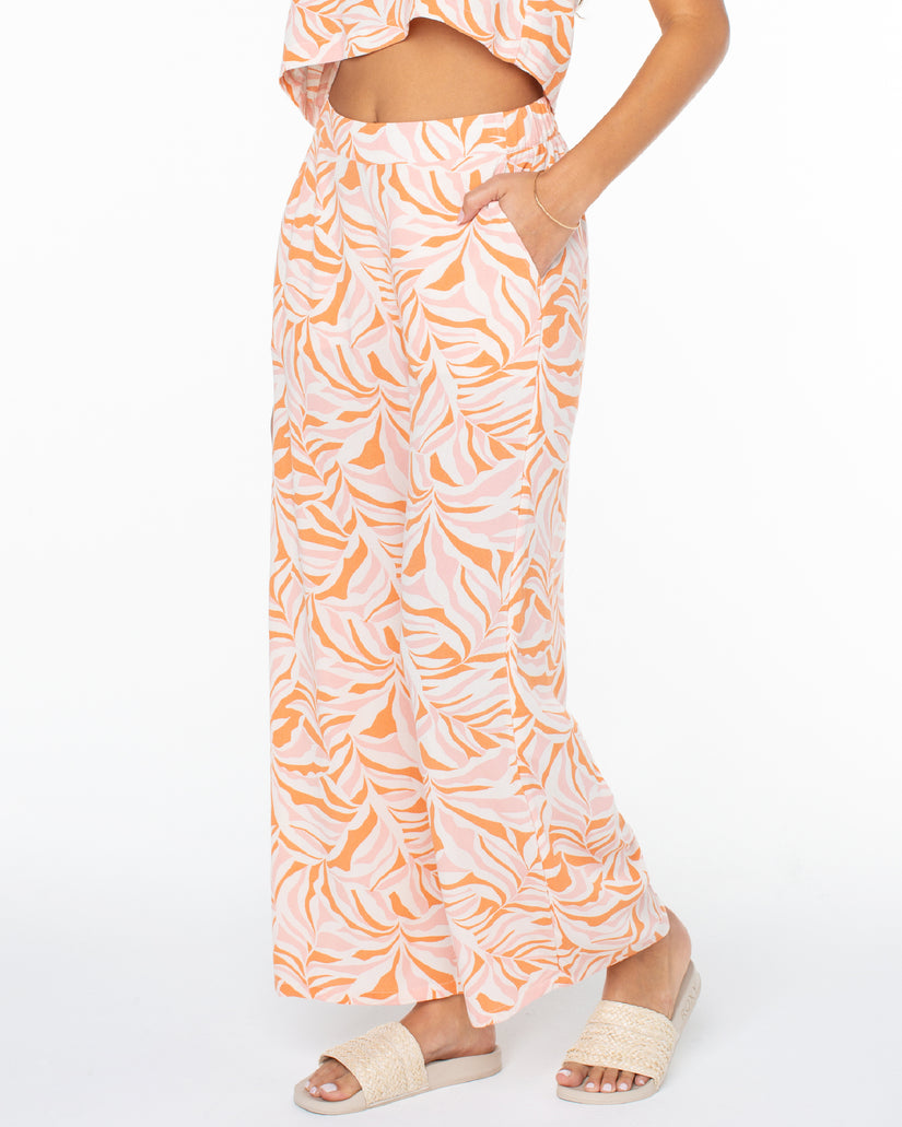 Women Roxy® Midnight Avenue Wide Leg Pants Orange | VFMB-48617