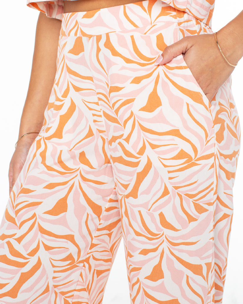 Women Roxy® Midnight Avenue Wide Leg Pants Orange | VFMB-48617