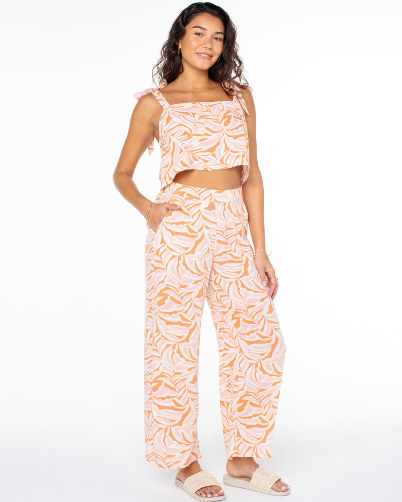 Women Roxy® Midnight Avenue Wide Leg Pants Orange | VFMB-48617