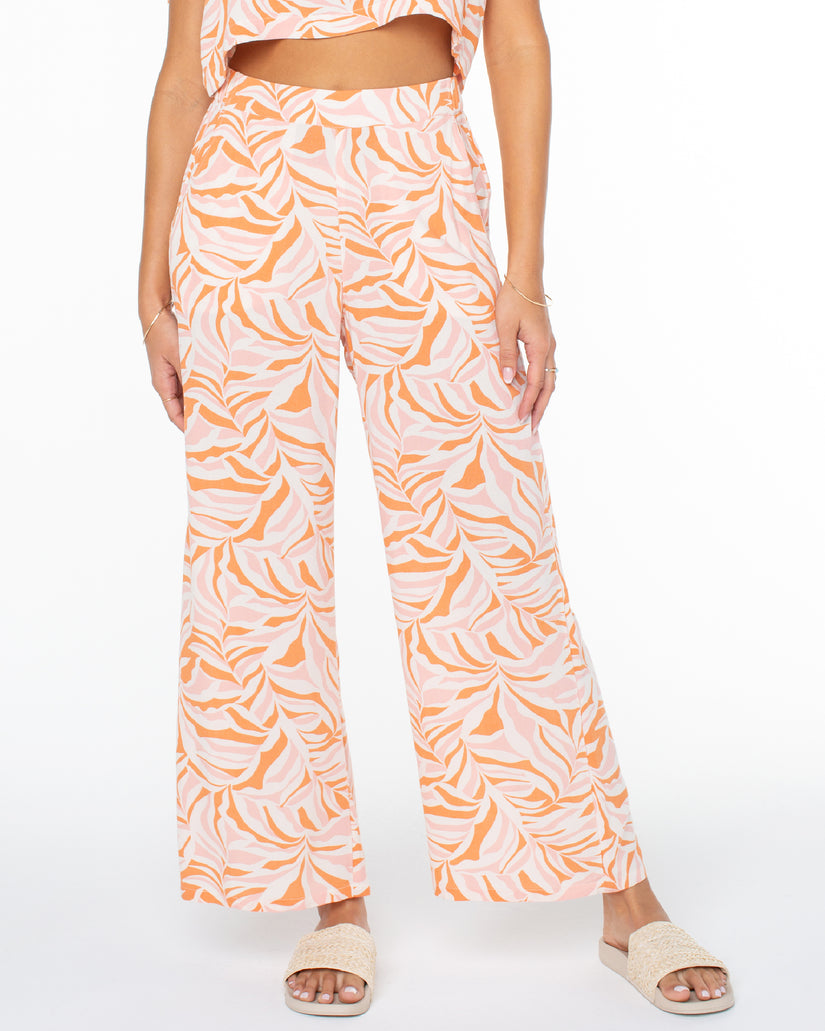 Women Roxy® Midnight Avenue Wide Leg Pants Orange | VFMB-48617
