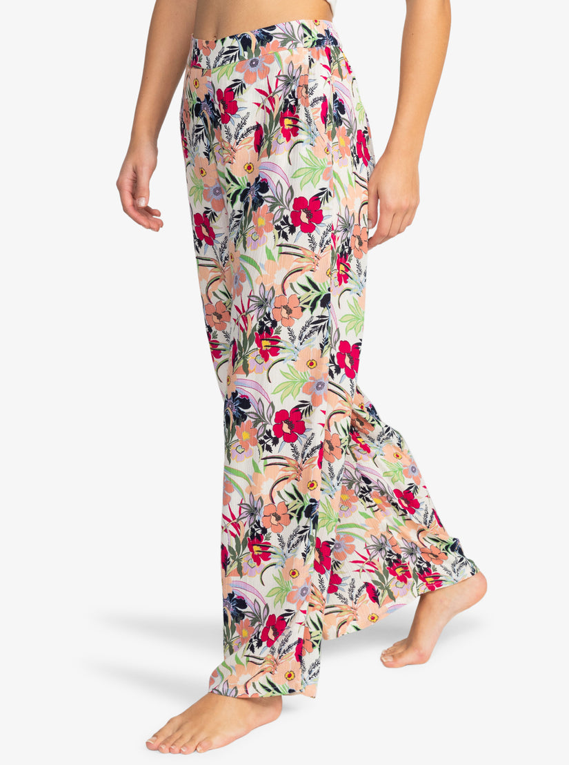 Women Roxy® Midnight New Avenue Lightweight Pants Flower | ZWGS-42186