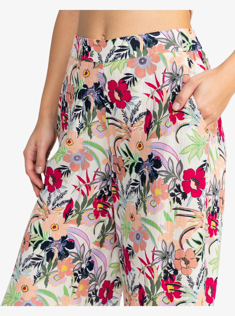 Women Roxy® Midnight New Avenue Lightweight Pants Flower | ZWGS-42186