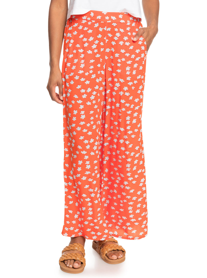 Women Roxy® Midnight New Avenue Wide Leg Pants Orange | RSJM-42891