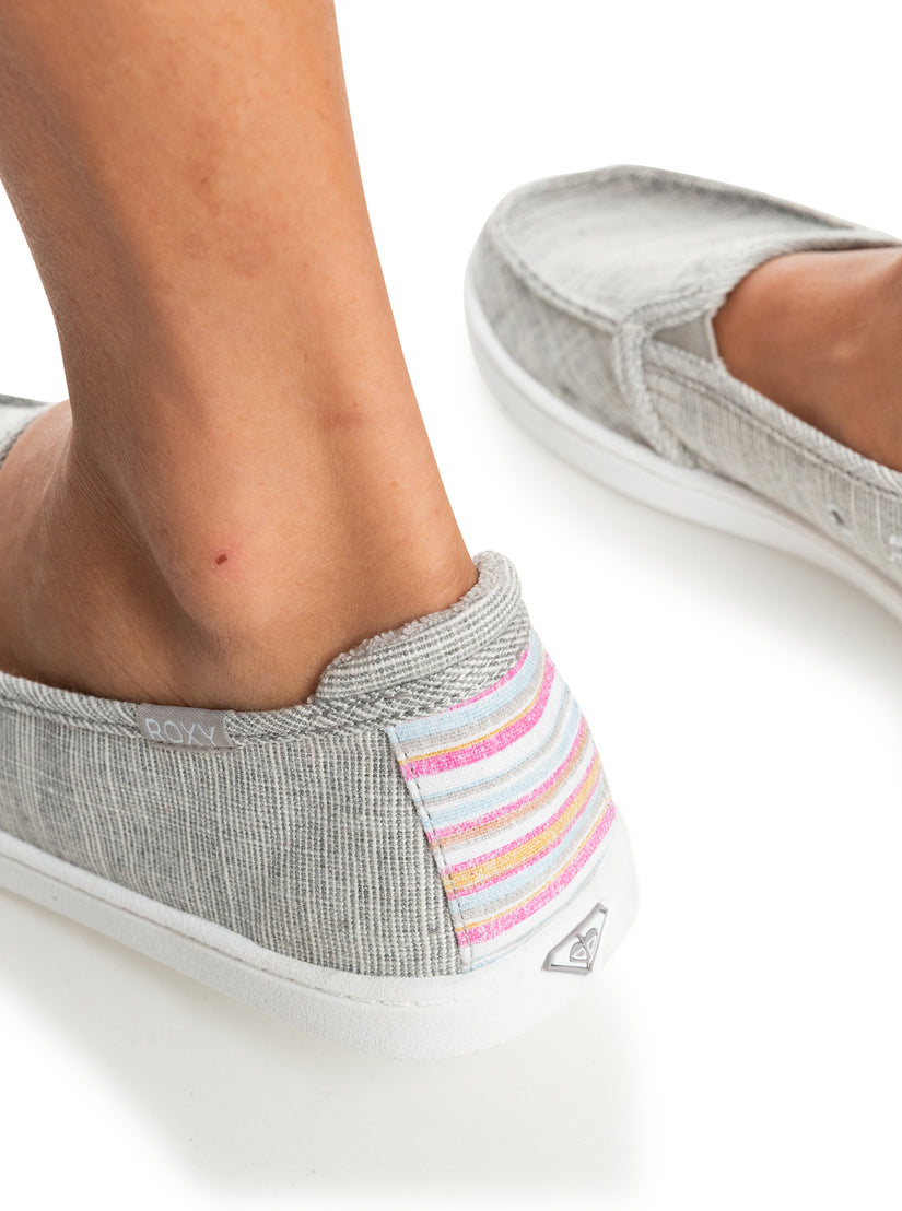 Women Roxy® Minnow Slip On Shoes Grey | UKDH-47286