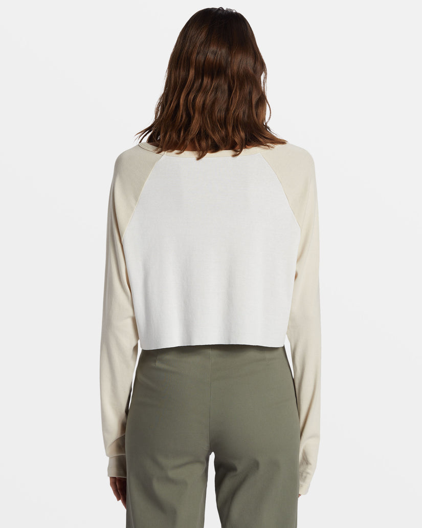 Women Roxy® Moonlight Oasis Long Sleeve T-Shirt White | ZKCY-59128