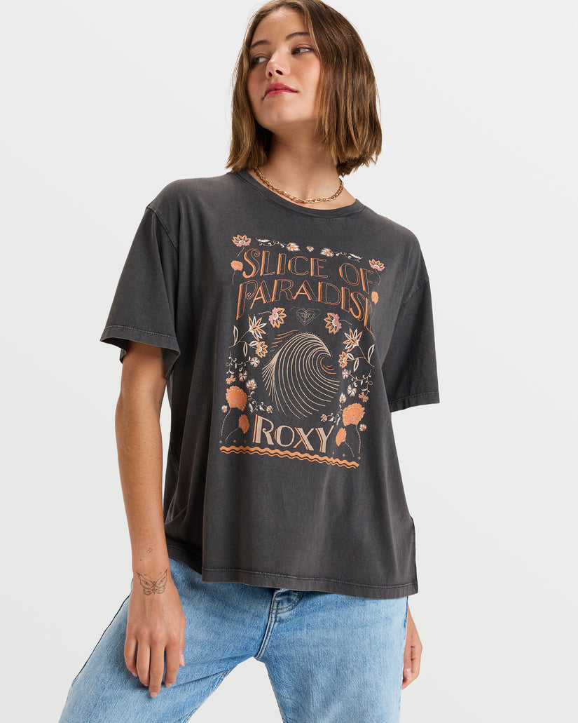 Women Roxy® Moonrise Sea T-Shirt Black | QMIN-60321