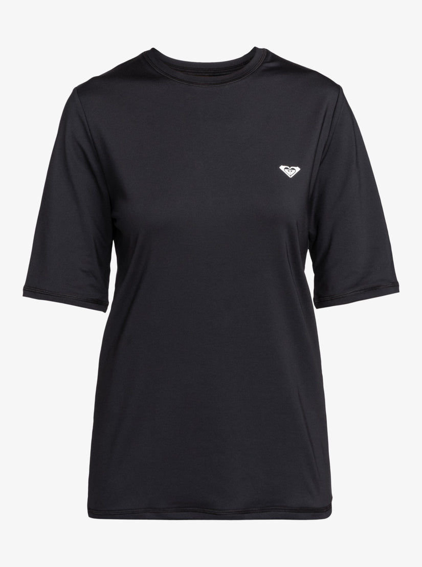 Women Roxy® New Enjoy Waves Short-Sleeve Rashguards Dark Grey | VWRG-69735