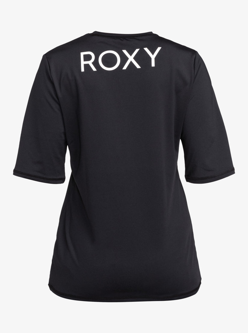 Women Roxy® New Enjoy Waves Short-Sleeve Rashguards Dark Grey | VWRG-69735