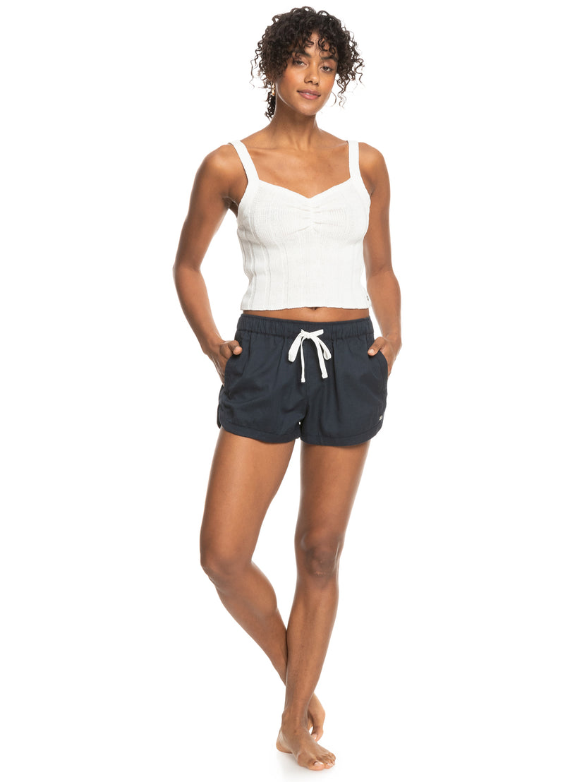 Women Roxy® New Impossible Love Elastic Waist Shorts Dark Grey | BTHF-39502