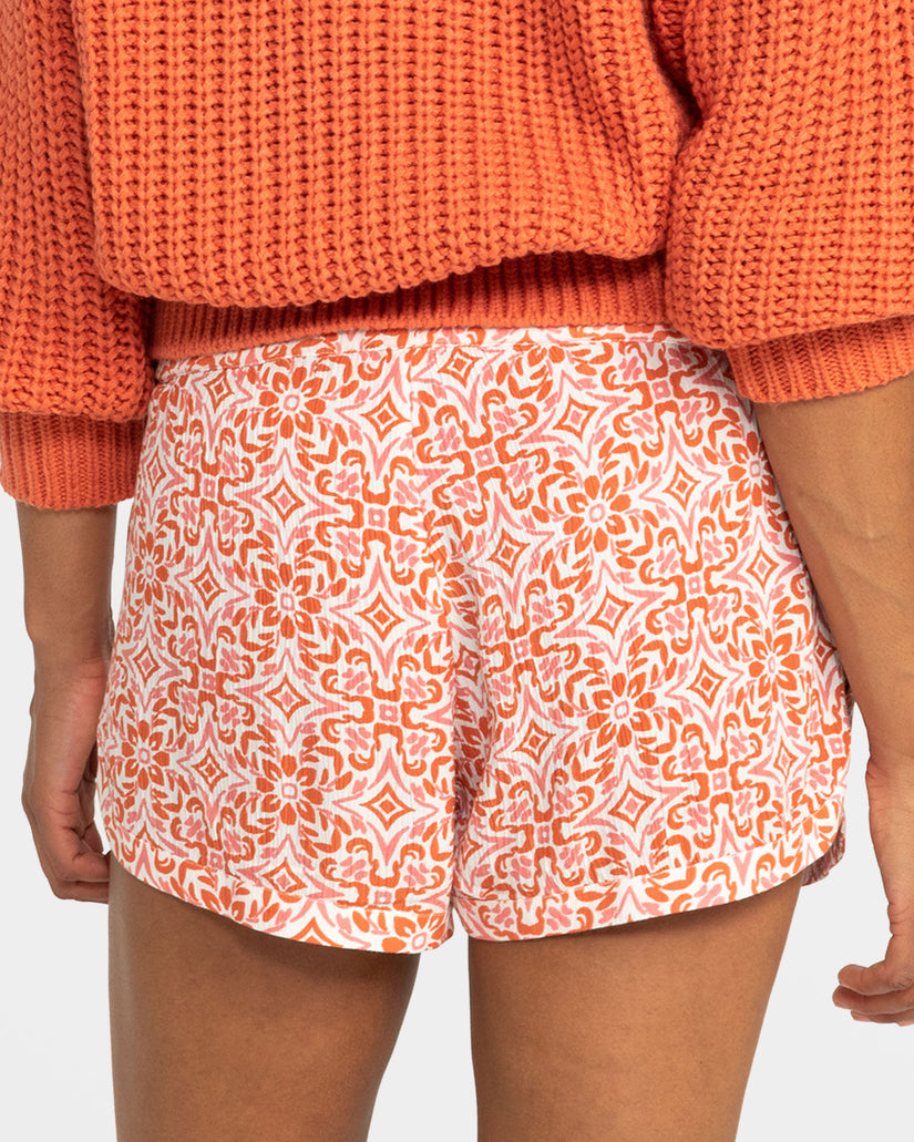 Women Roxy® New Impossible Love Printed Shorts Orange | UVLF-95347