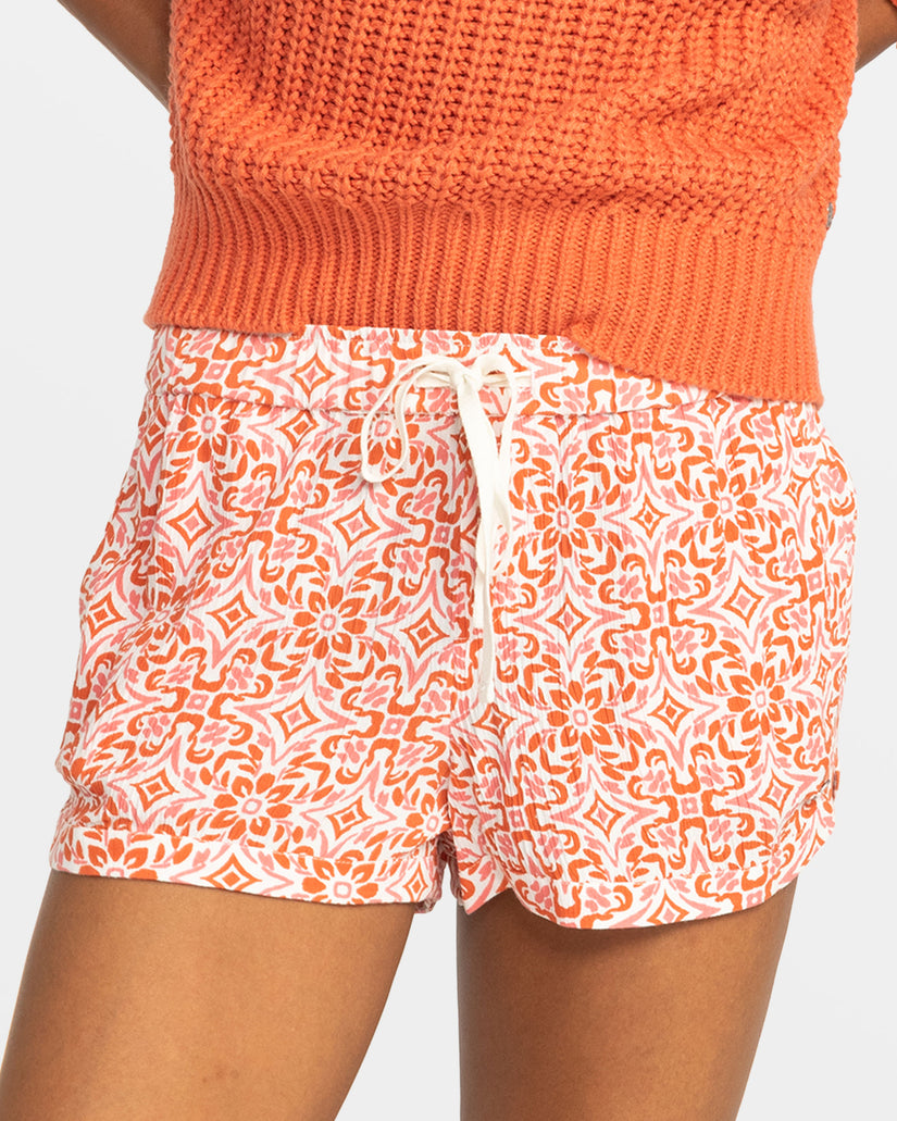 Women Roxy® New Impossible Love Printed Shorts Orange | UVLF-95347