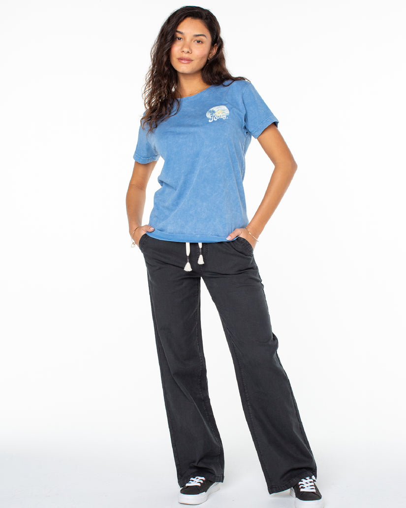 Women Roxy® Oasis Found T-Shirt Blue | DABC-62340