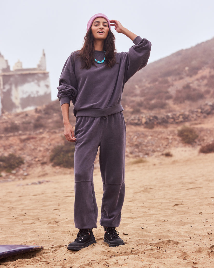 Women Roxy® Oasis Haze Elastic Waist Pants Dark Grey | EIHL-93862