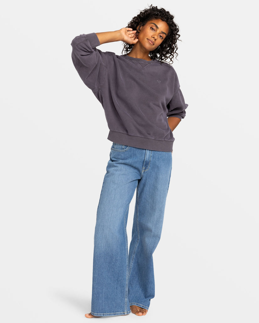 Women Roxy® Oasis Haze Pullover Sweatshirt Dark Grey | ZLJA-23758