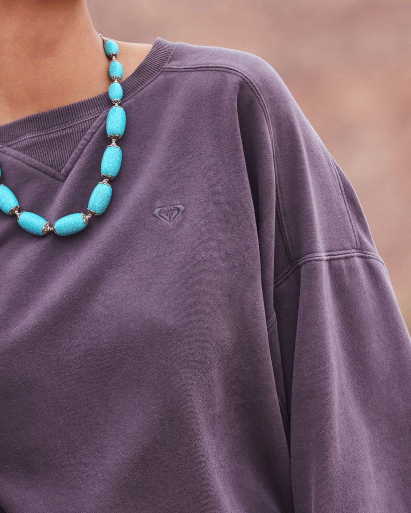 Women Roxy® Oasis Haze Pullover Sweatshirt Dark Grey | ZLJA-23758