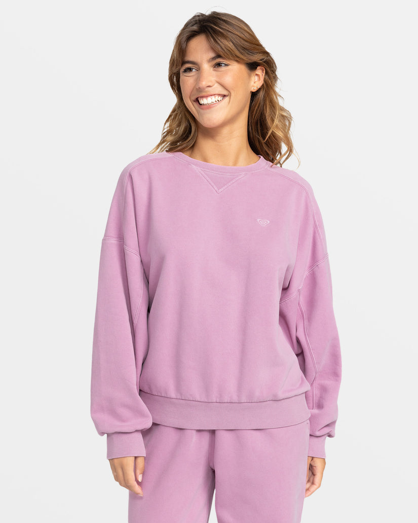 Women Roxy® Oasis Haze Pullover Sweatshirt Purple | FVUI-41739