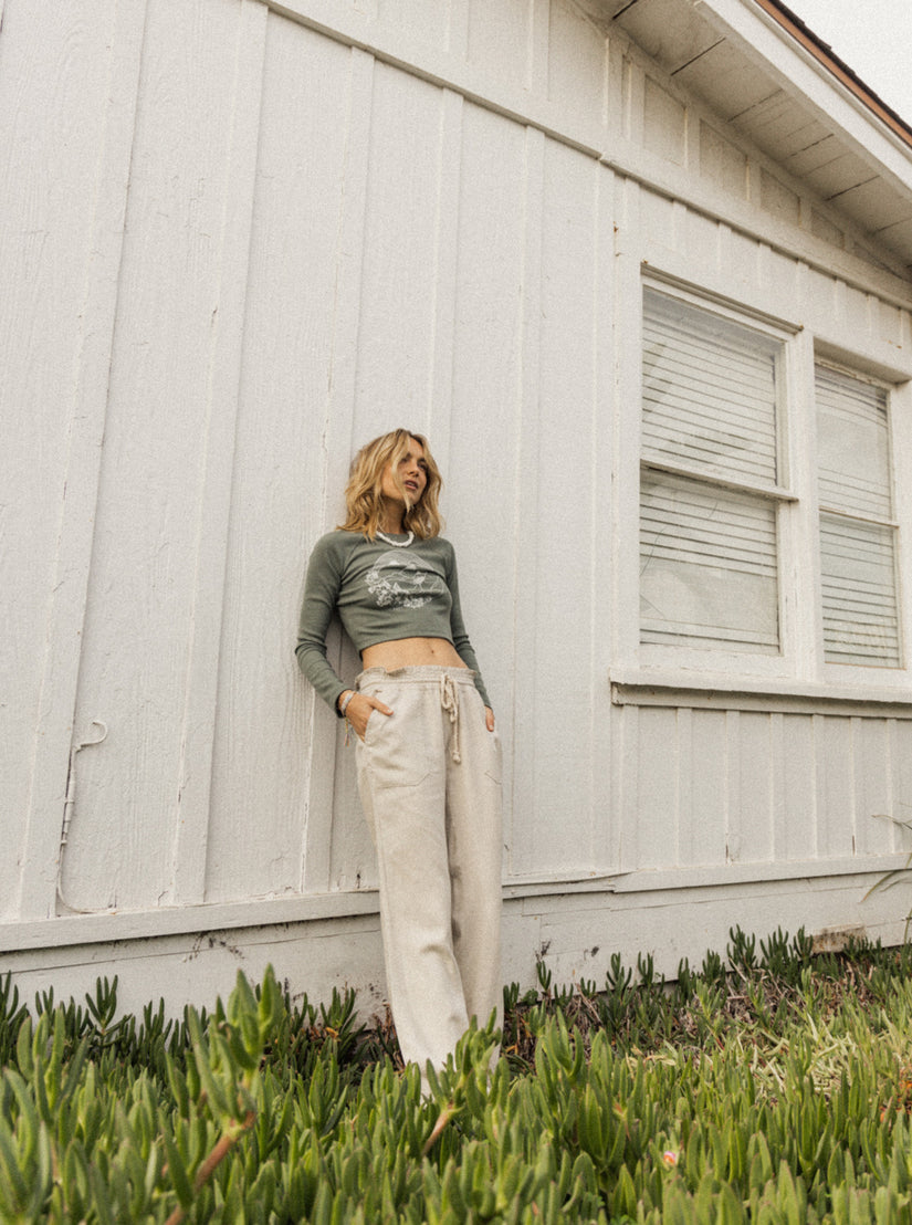 Women Roxy® Oceanside Flared Pants Grey | FVOI-73648