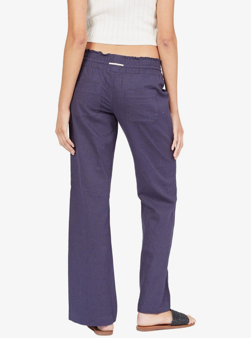 Women Roxy® Oceanside Flared Pants Indigo | IARG-23051