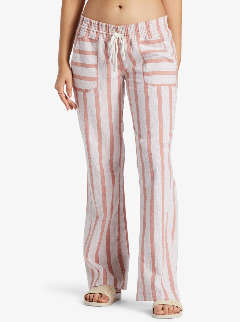 Women Roxy® Oceanside Flared Pants Stripes | IWRB-12036