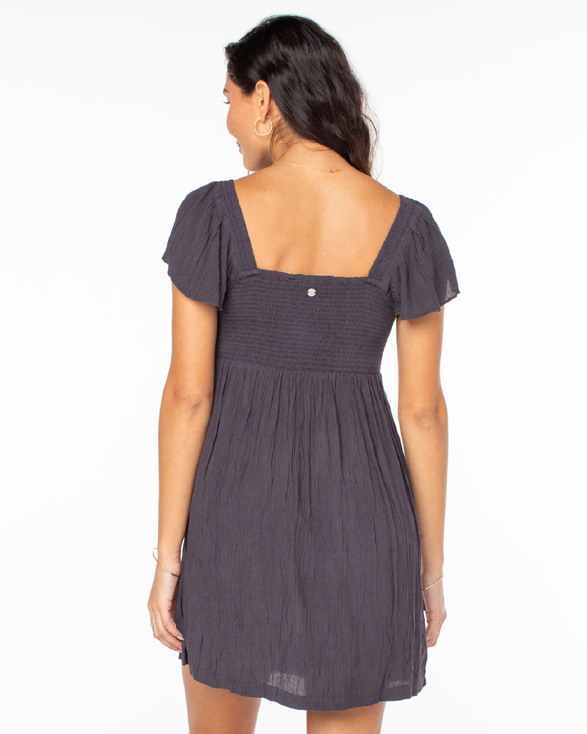 Women Roxy® Oceanview Mini Dress Dark Grey | JCNH-34921