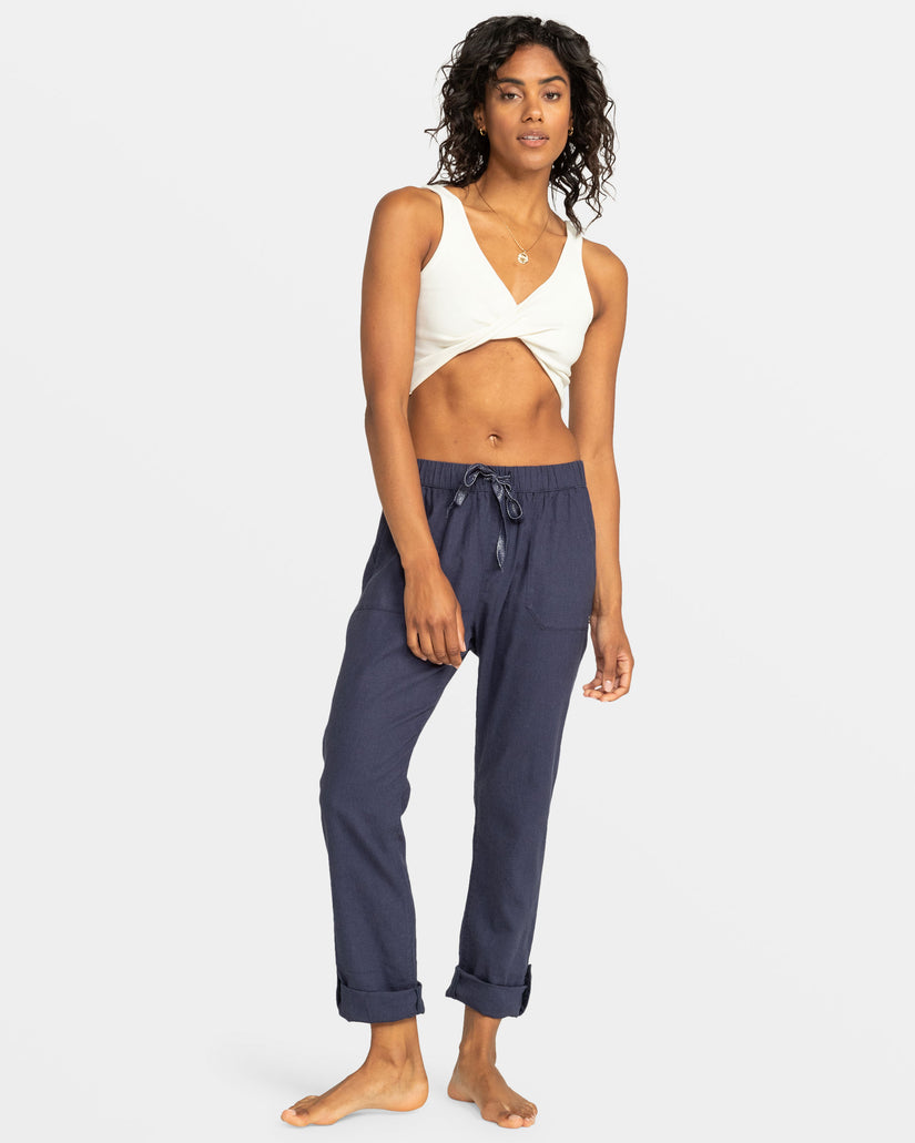 Women Roxy® On The Seashore Pants Indigo | CVON-40768