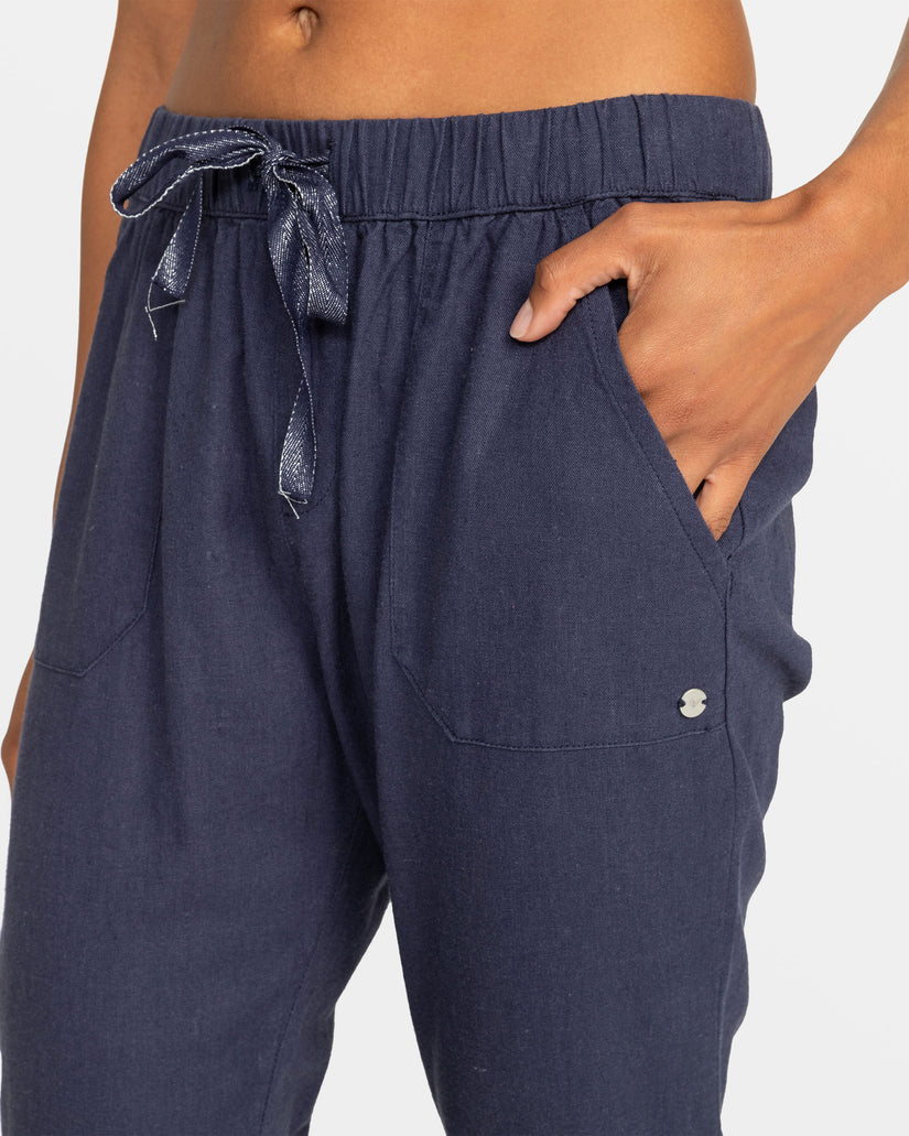 Women Roxy® On The Seashore Pants Indigo | CVON-40768