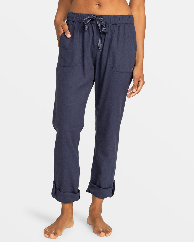 Women Roxy® On The Seashore Pants Indigo | CVON-40768
