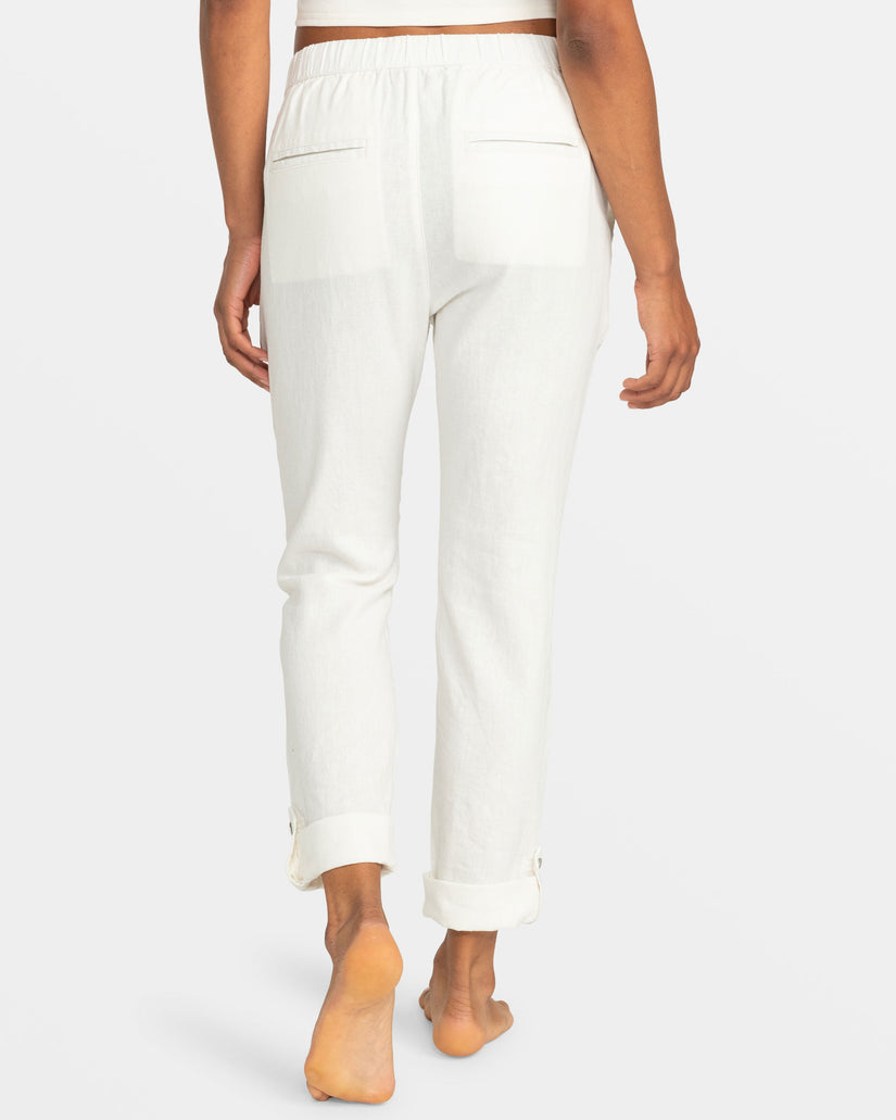 Women Roxy® On The Seashore Pants White | QUOZ-95072