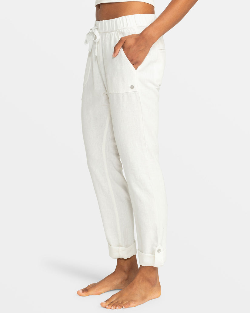 Women Roxy® On The Seashore Pants White | QUOZ-95072