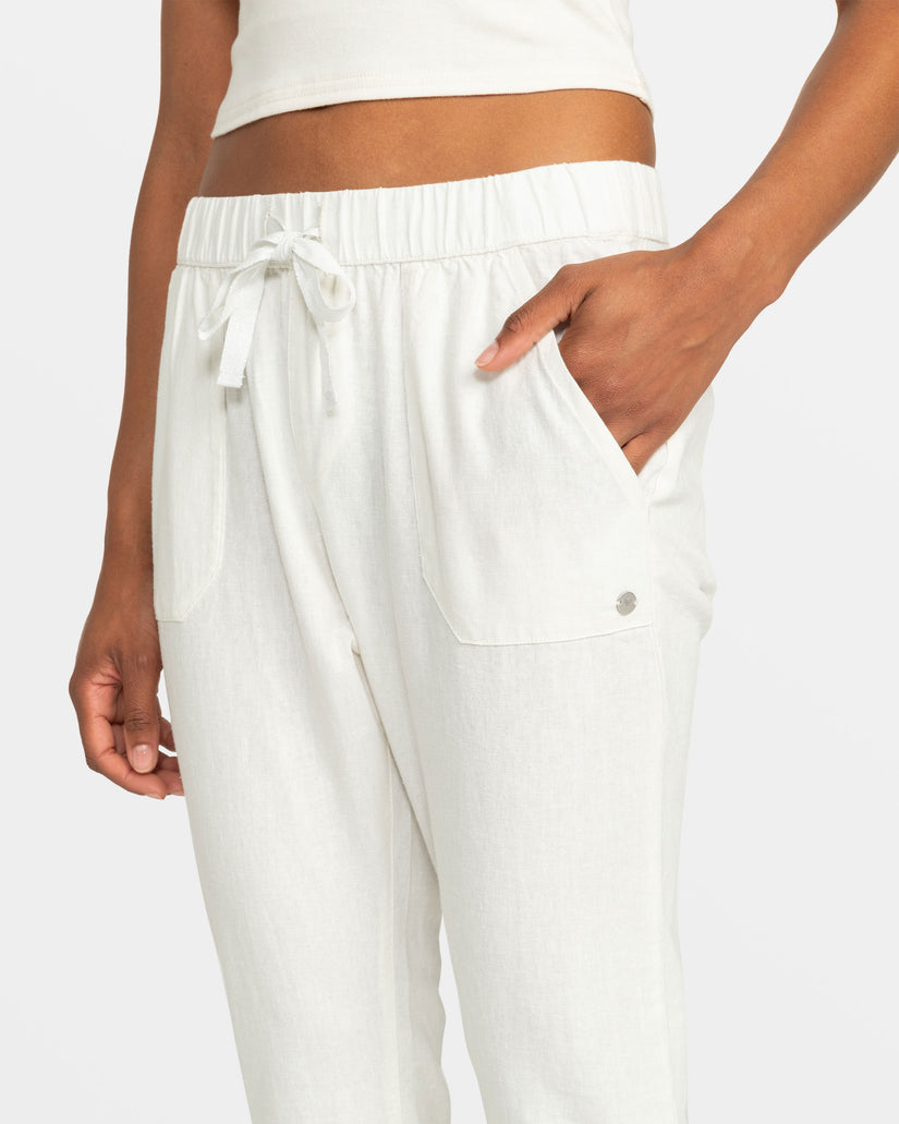 Women Roxy® On The Seashore Pants White | QUOZ-95072