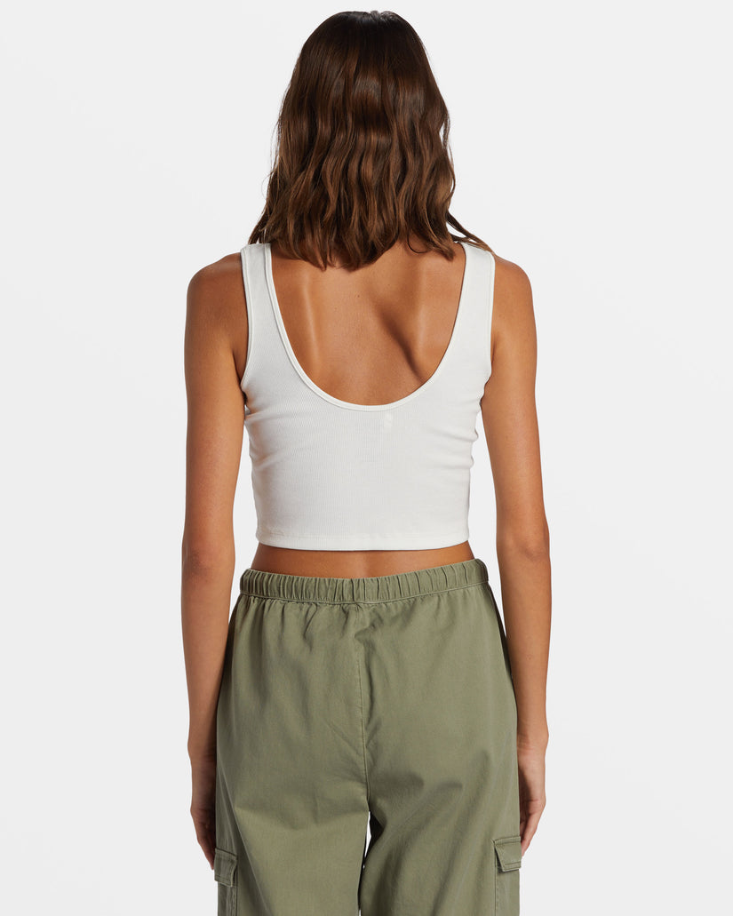 Women Roxy® Para Paradise Cropped Tank Top White | KUPT-40986