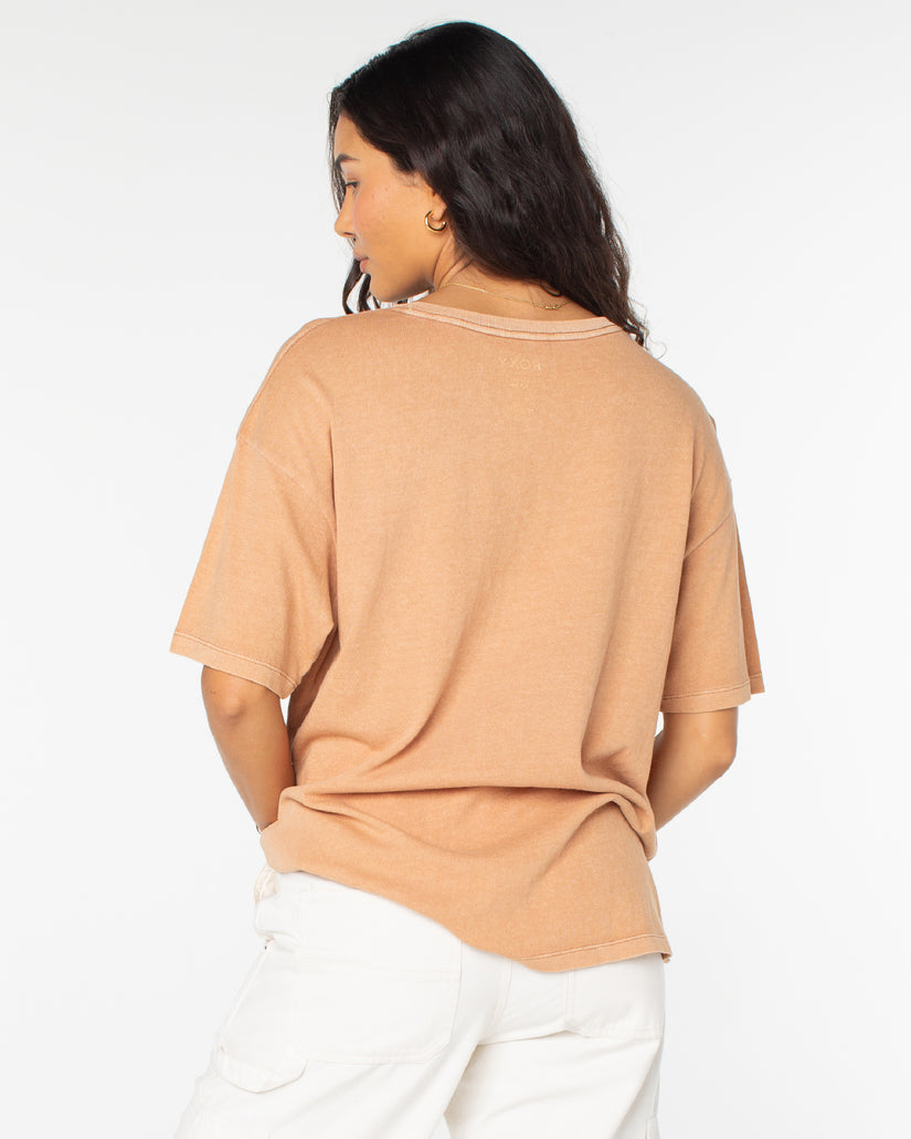 Women Roxy® Paradise Oasis T-Shirt Brown | THCU-30582